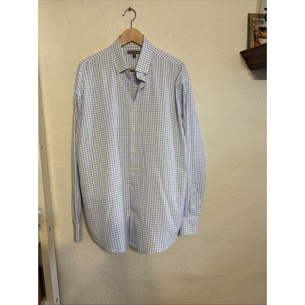 Peter Millar Crown‎ Crafted Button Down -  XL - Blue/White